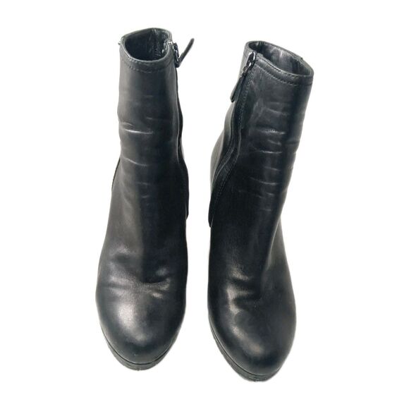 Prada Black Leather Wedge Boots Women's Size 36 | US 6 - Picture 7 of 15